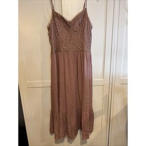 Maurice's Women's Large Slip Dress Mini Lace Rose New Summer Feminine Festival